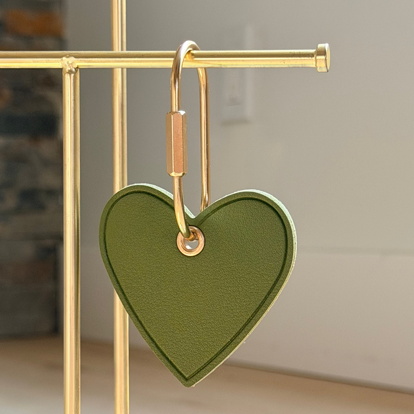 Personalized Heart Keyring & Bag Charm | Custom Name Gift