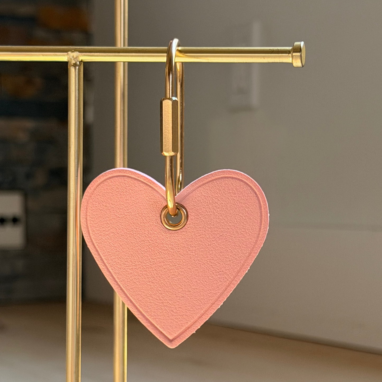 Personalized Heart Keyring & Bag Charm | Custom Name Gift