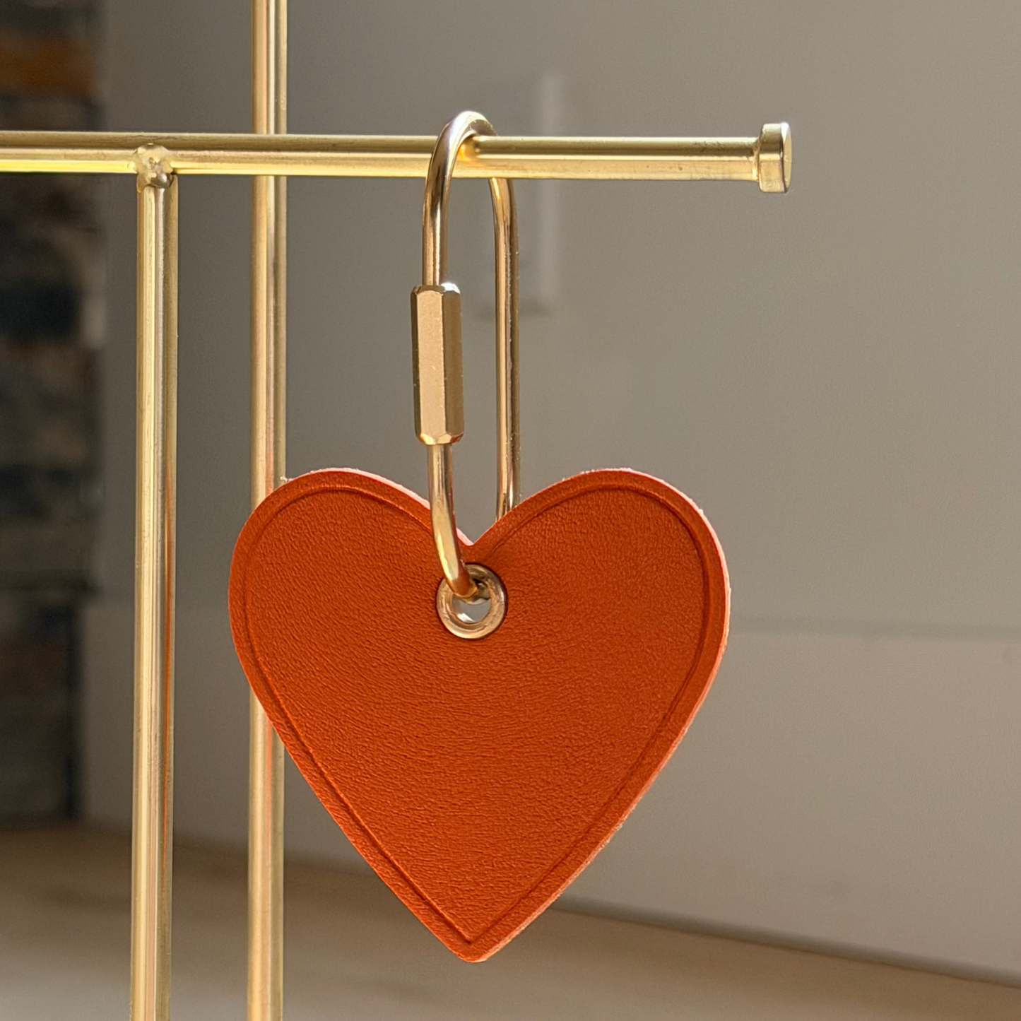 Personalized Heart Keyring & Bag Charm | Custom Name Gift