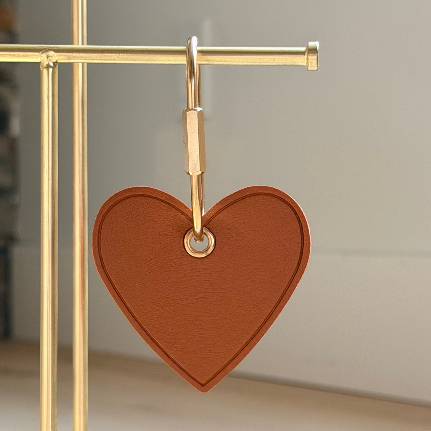 Personalized Heart Keyring & Bag Charm | Custom Name Gift