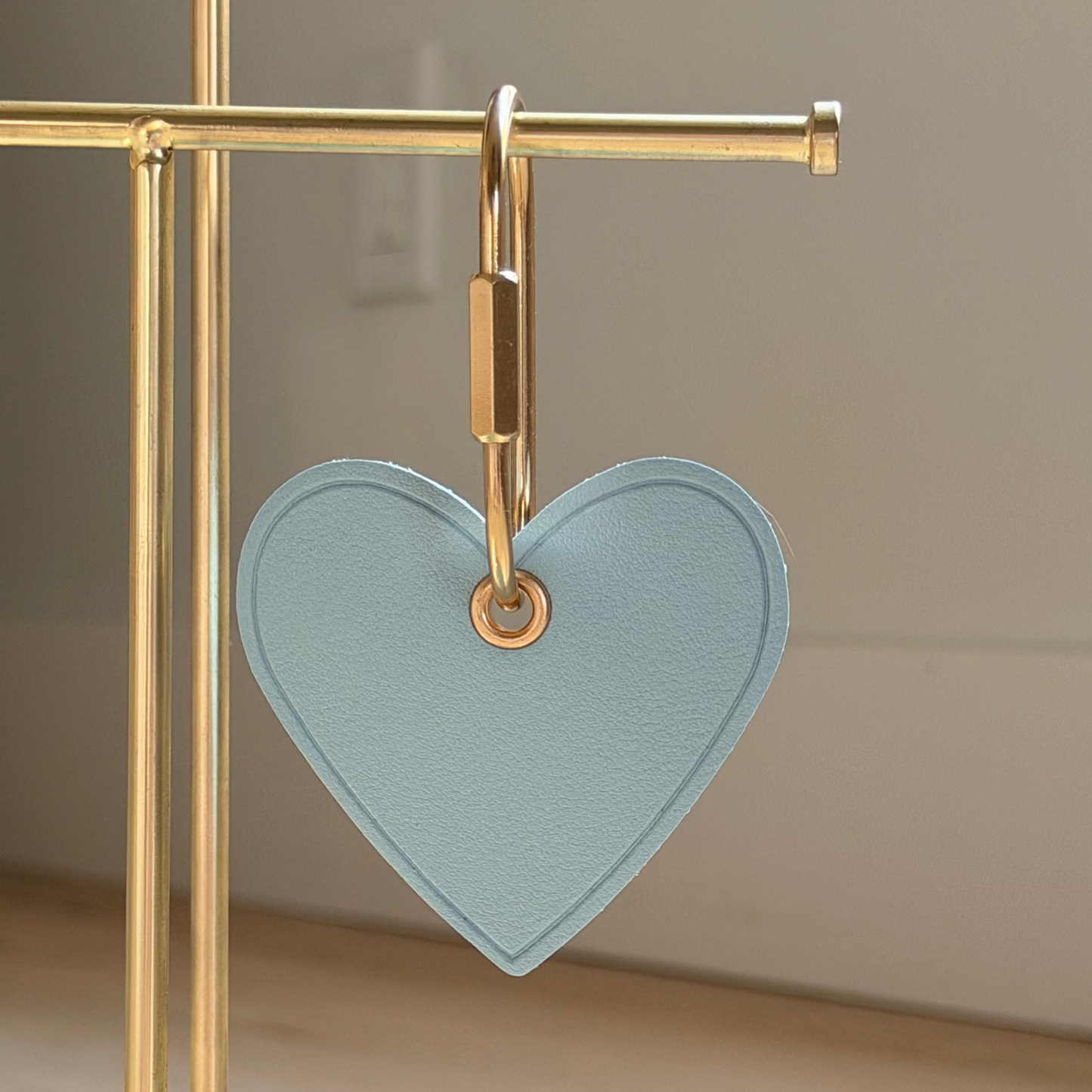 Personalized Heart Keyring & Bag Charm | Custom Name Gift