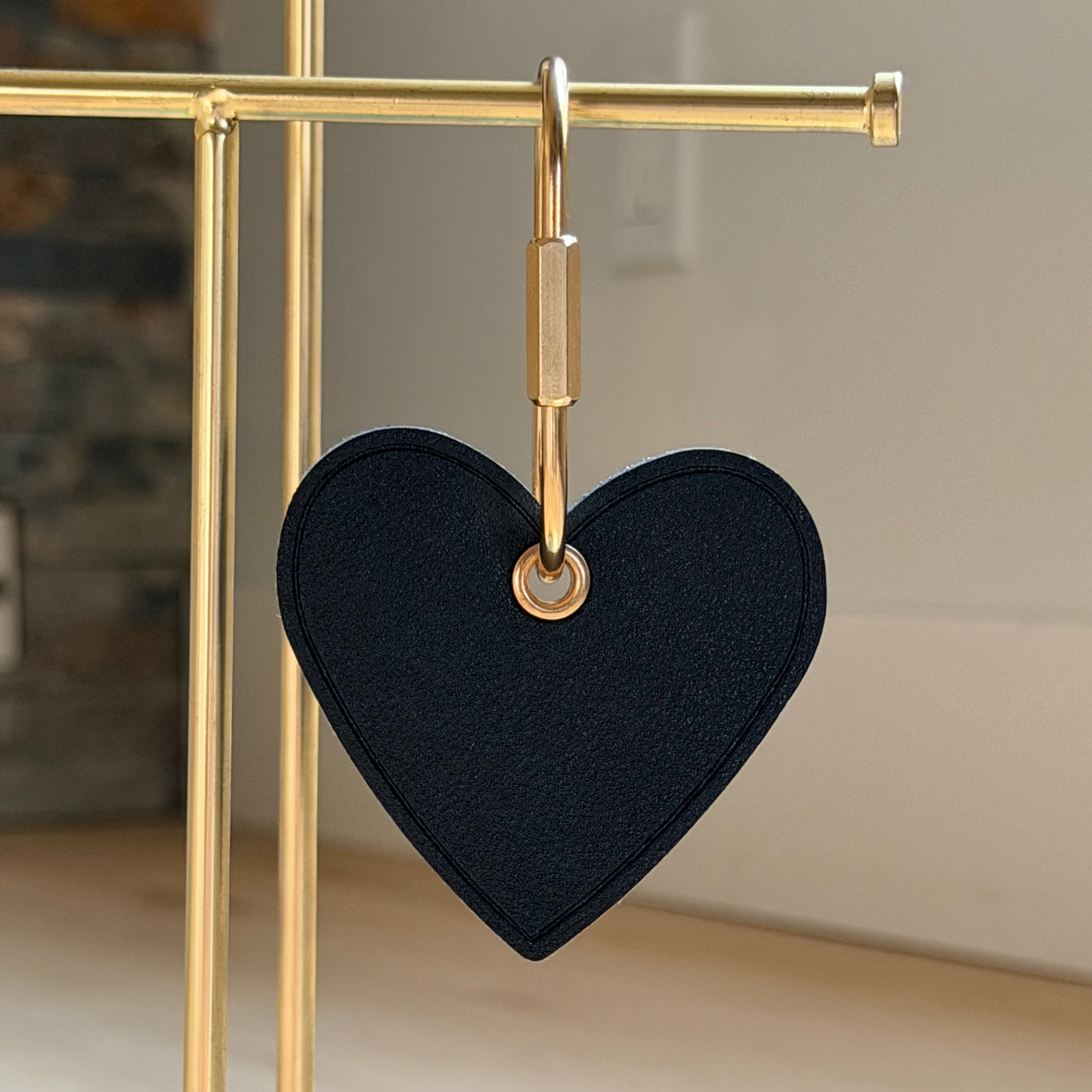 Personalized Heart Keyring & Bag Charm | Custom Name Gift