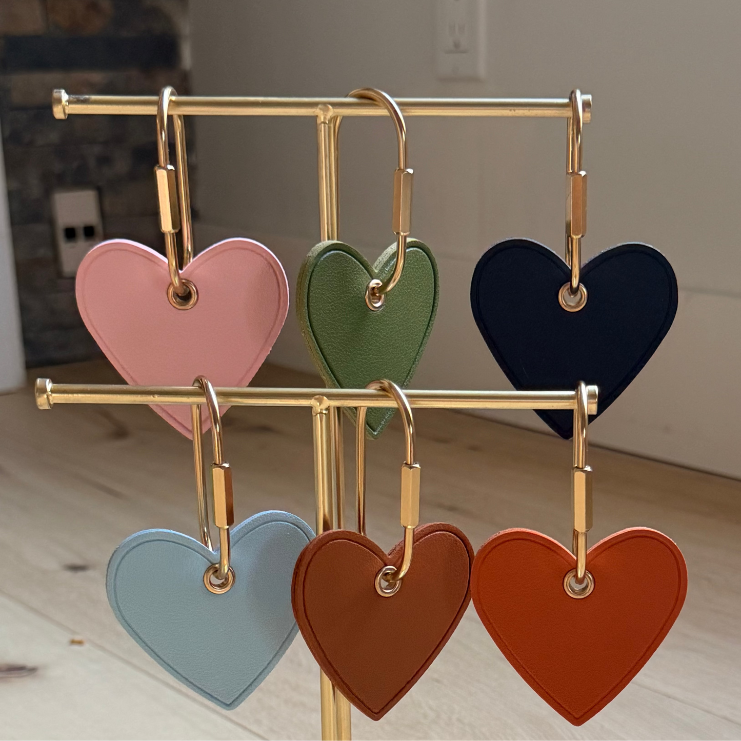 Personalized Heart Keyring & Bag Charm | Custom Name Gift