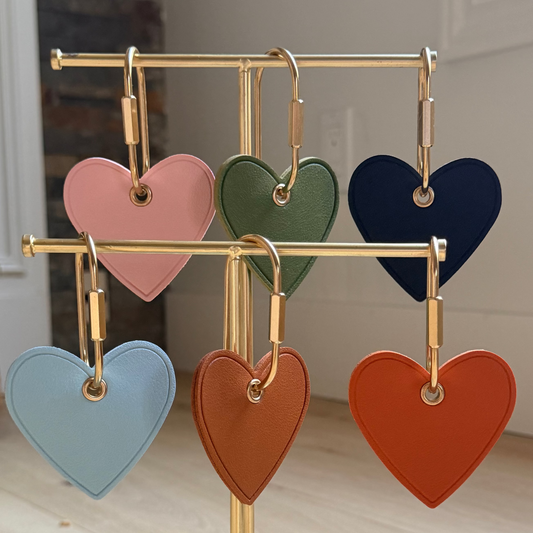Personalized Heart Keyring & Bag Charm | Custom Name Gift