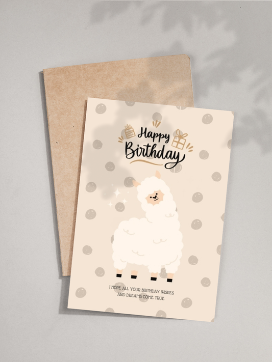Cute Birthday Llama